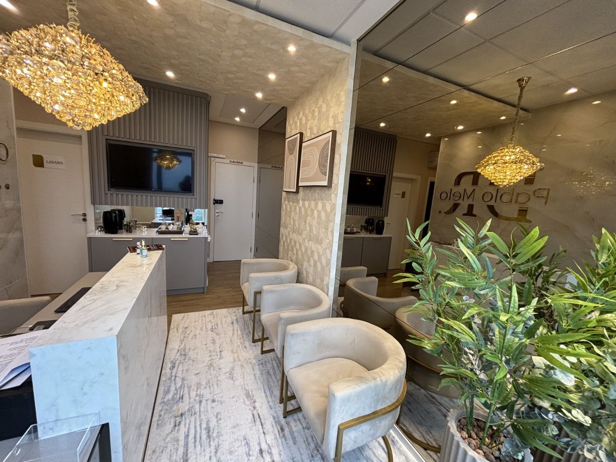 Lounge com café da clínica